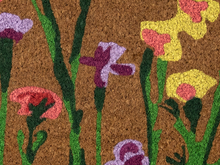 Load image into Gallery viewer, Fußmatte Fleury Narzissen Blumen Mars &amp; More 75x50x2cm Kokosfaser gummiert TM42
