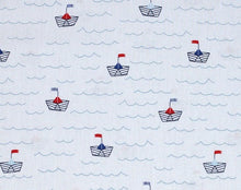 Carregar imagem no visualizador da galeria, EUR 10,90/m Baumwolle Möwen, Anker, Streifen, Schiffe, maritim zum kombinieren 0,50mx1,48m Art 3102
