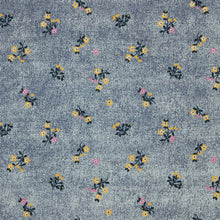 Carregar imagem no visualizador da galeria, EUR 15.90/m Jeansstoffe Blumen Blüten Stripes 0,50mx1,40m Art 3424
