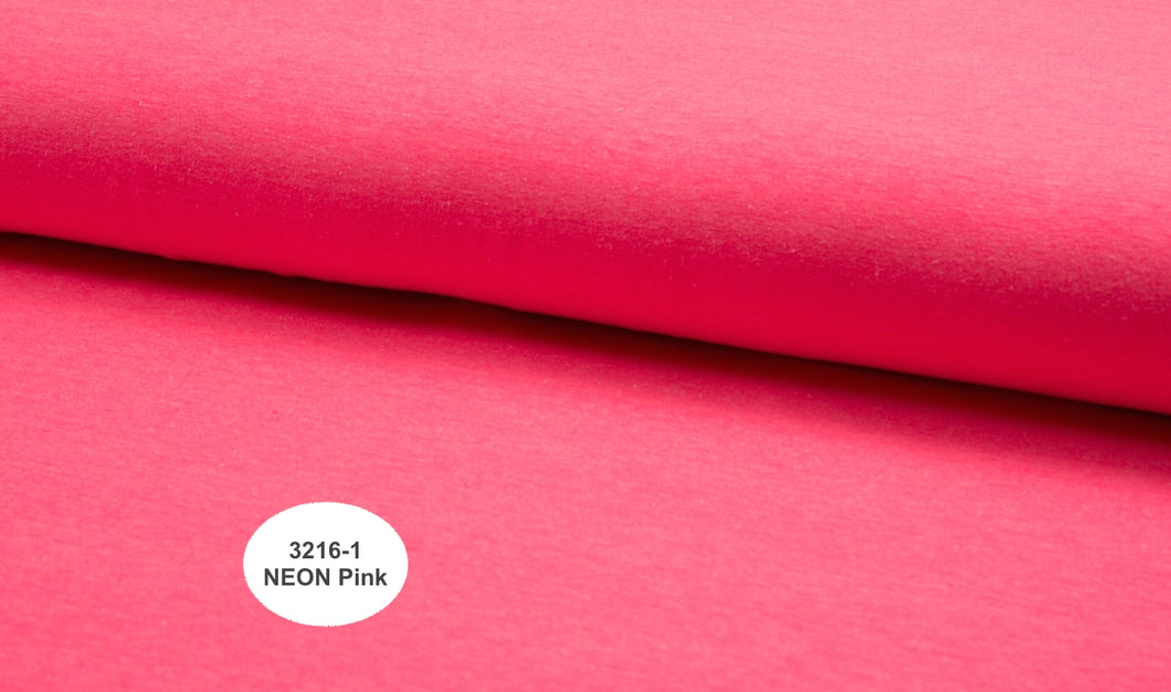 EUR 11,90/m NEON-Jersey Farben uni melange grün gelb orange pink 0,50m x 1,45m Art Art 3216