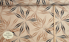 Carregar imagem no visualizador da galeria, EUR 13,90/m Viskose-Leinen Stoffe abstrakte Blüten, zwei Farben, in Natur oder Rost 0,50mx1,40m Art 3135
