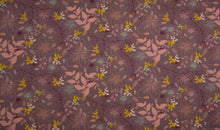 Load image into Gallery viewer, 17,90/m BIO- French Terry, Sommersweat mit Blättern Zweige in Mauve, Dusty-Rose oder Ecru 0,50mx1,45m Art 3301
