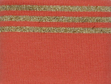 Cargar imagen en el visor de la galería, Cuff, Fertigbündchen Streifen mit Goldglitzer in Rose, Mint, Bordeuax und Schwarz , diverse Farben 135cmx7cm C60
