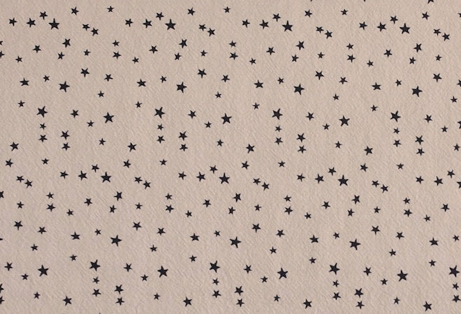 EUR 10.90/m Baumwoll- Stoffe Einhorn Sterne Punkte Beige oder Ocker zum nähen, patchen, quilten 0,50mx1,45m Art 3330