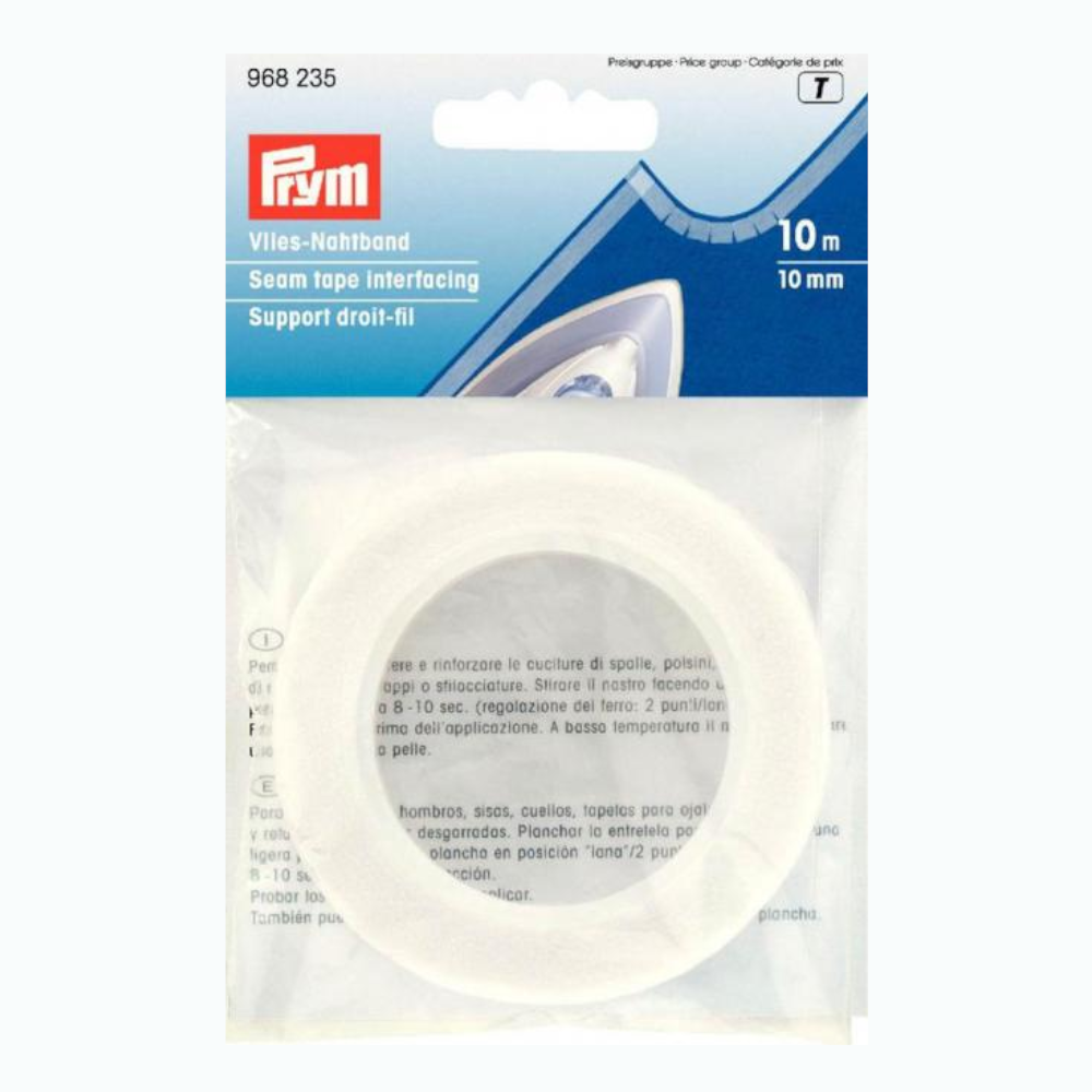 Prym Vlies-Nahtband zum Aufbügeln 10 mm weiß KW237