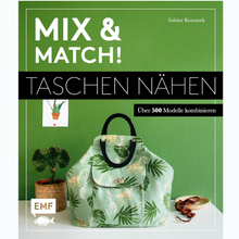Lade das Bild in den Galerie-Viewer, Mix &amp; Match Taschen Nähen mit Schnittmuster Sabine Komarck BU4
