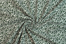 Charger l&#39;image dans la galerie, EUR 14,90/m Musselin, Double Gauze mit Leoparden-Print in Beige Hellgrau und Taupe 0,50mx1,50m Art 3052
