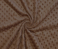 Carregar imagem no visualizador da galeria, EUR 10,90/m Minky, Wellness-Fleece mit in Noppen Weiß, Altrosa, Gelb, Braun, Rot und Taupe 0,50mx1,45m 3284
