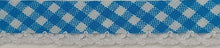 Cargar imagen en el visor de la galería, Schrägband Häkelborte versch. Muster Farben Vichy-Karo, Uni 16mm KW252
