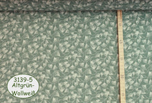 Carregar imagem no visualizador da galeria, Musselin, Double Gauze mit Cretonne Blätter und passende Unistoffe zum kombinieren 0,50m Art 3139
