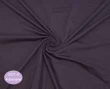Carregar imagem no visualizador da galeria, EUR 10,90/m Unijersey Baumwolljersey Lila Flieder Aubergine Purple Dusty-Lila 0,50mx1,50m Art 3107
