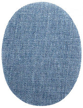 Cargar imagen en el visor de la galería, Jeans-Bügelflecken, Aufbügelflicken klein, in Schwarz, Mittelblau, Dunkellblau und Hellblau 11 x 8,5 cm KW148
