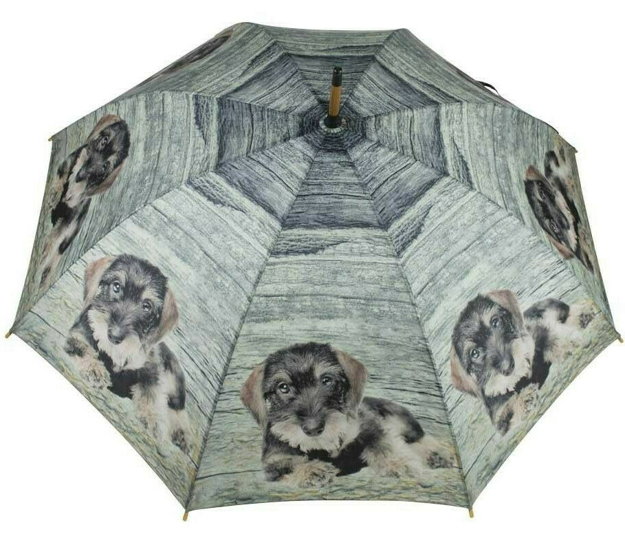 Regenschirm Dackel, Teckel, Stockschirm, Regenschutz Hundemotiv RS04