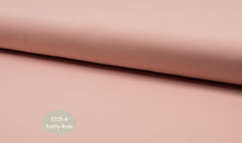 Lade das Bild in den Galerie-Viewer, EUR 12,90/m BIO Jersey Uni-Stoff Armeegrün Lila Mauve Sand Dusty-Rose Creme-Weiß Dusty-Blau 0,50mx1,45m Art 3205
