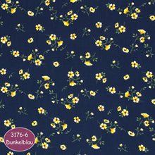 Załaduj obraz do przeglądarki galerii, EUR 12,90/m Viskose-Stoffe Blüten Blumen Gräser 6 verschiedene Farben &amp; Muster  0,50mx1,40m Art 3176

