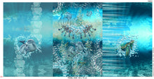 Carregar imagem no visualizador da galeria, Jersey 3er Panel DIGITAL Stenzo Delfine Schildkröten Meer, für Kinder 0.75mx1.50m Art 3356
