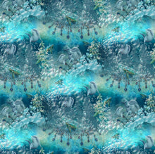 Carregar imagem no visualizador da galeria, EUR 17.90/m Jersey Delfine Meeresschildkröten Stenzo 0.50mx1.50m Art 3361
