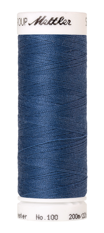 METTLER SERALON Nähgarn 200 m 1678 (0351) Farbe Smoke Blue 1 von 435 Farben