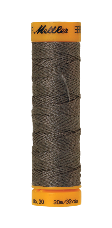 METTLER SERALON 30, reißfestes Knopflochgarn, 30 m 6675 Farbe Old Tin (0415) 1 von 48 Farben