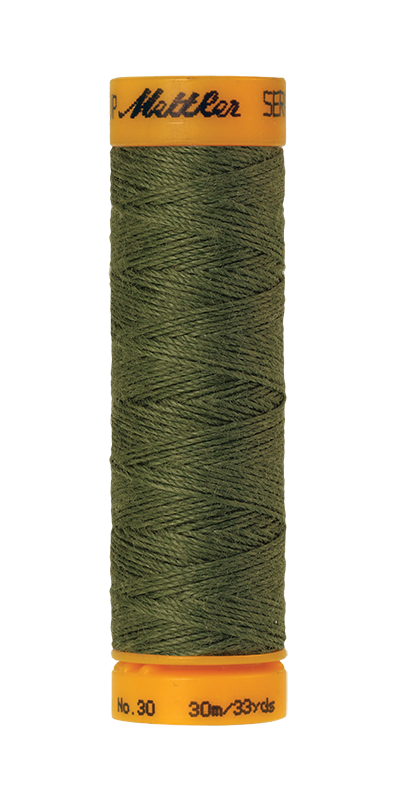 METTLER SERALON 30, reißfestes Knopflochgarn, 30 m 6675 Farbe Seegras, Seagrass (1210) 1 von 48 Farben