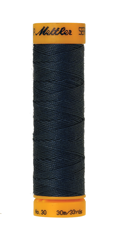 METTLER SERALON 30, reißfestes Knopflochgarn, 30 m 6675 Farbe Harbor (1276) 1 von 48 Farben