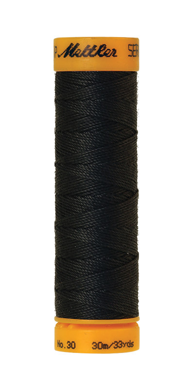 METTLER SERALON 30, reißfestes Knopflochgarn, 30 m 6675 Farbe Holzkohle, Charcoal (1282) 1 von 48 Farben