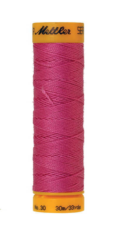 METTLER SERALON 30, reißfestes Knopflochgarn, 30 m 6675 Farbe Hot Pink (1423) 1 von 48 Farben