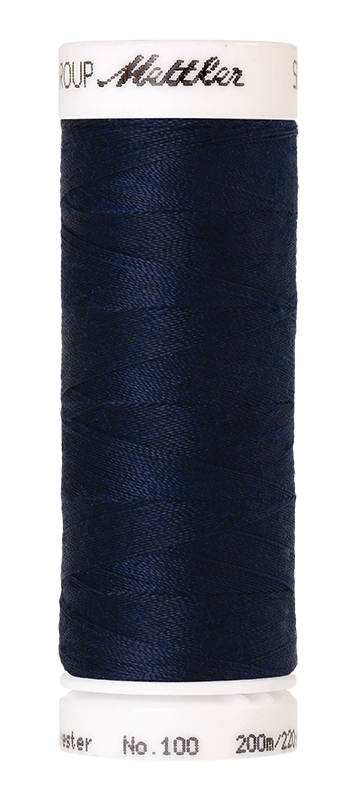 METTLER SERALON Nähgarn 200 m 1678 Farbe Midnight Blue (1465) 1 von 435 Farben