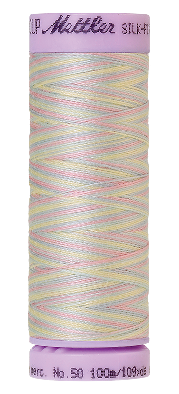 METTLER SILK-FINISH Cotton Multi 50, Näh- und Quiltgarn, 100 m 9075 Farbe Babydecke, Baby Blanket (9826) 1 von 15 Farben