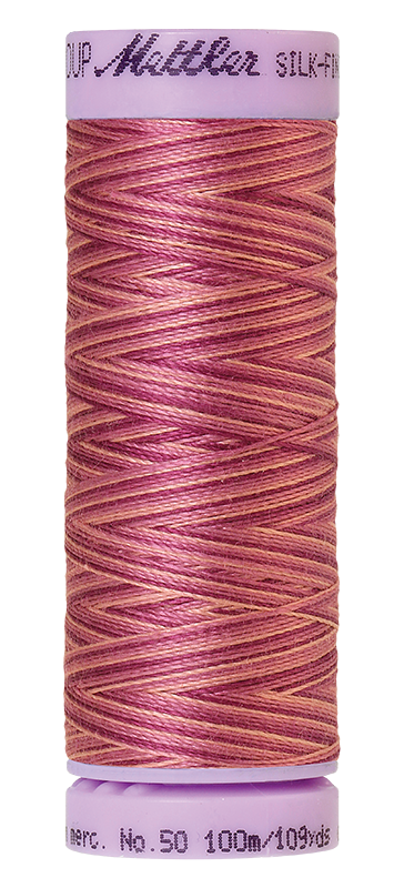 METTLER SILK-FINISH Cotton Multi 50, Näh- und Quiltgarn, 100 m 9075 FarbePink Flox (9839) 1 von 15 Farben