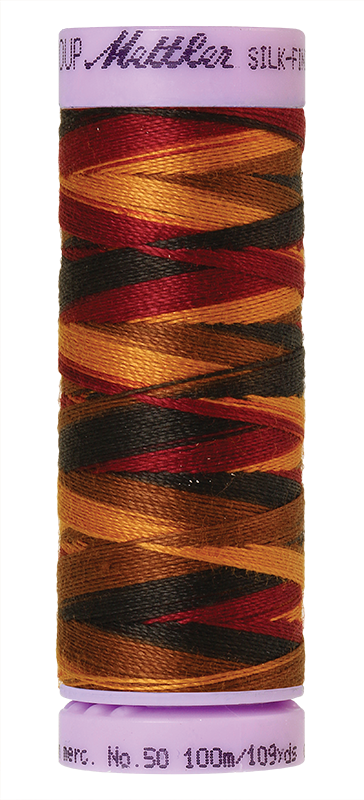 METTLER SILK-FINISH Cotton Multi 50, Näh- und Quiltgarn, 100 m 9075 Farbe Elegante (9863) 1 von 15 Farben
