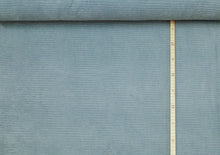 Load image into Gallery viewer, EUR 13,90/m Nicki- Cord elastisch quer gestreift, in Grün, Senf, Blau, Rosa,, Terrakotta und Petrol 0,50mx1,45m Art 2896
