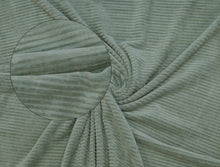 Charger l&#39;image dans la galerie, EUR 13,90/m Nicki- Cord elastisch quer gestreift, in Grün, Senf, Blau, Rosa,, Terrakotta und Petrol 0,50mx1,45m Art 2896
