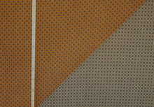 Carregar imagem no visualizador da galeria, EUR 14,50/m Feinstrick Stoff, Kreise Retro Vintage, Ocker oder Graugrün 0,50mx1,50m Art3001

