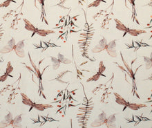 Carregar imagem no visualizador da galeria, EUR 16,90/m Jersey Libellen, Schmetterlinge, Gräser, Blumen, Blüten 0,50mx1,50m Art 3148
