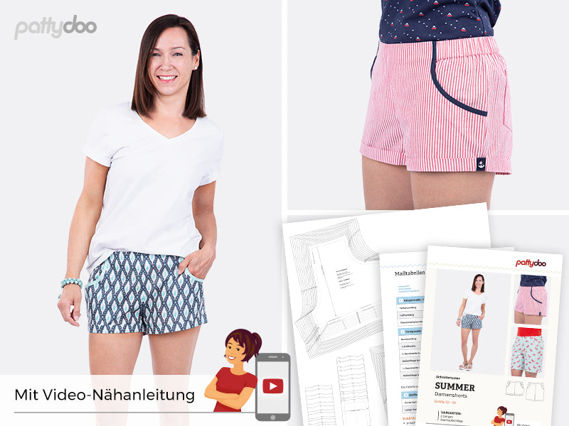 Schnittmuster Summer Damen- Shorts by pattydoo Art SM28