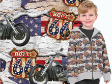 Załaduj obraz do przeglądarki galerii, Softshell Route 66 Bikes DIGITALDRUCK 0,50mx1,45m Art 3430
