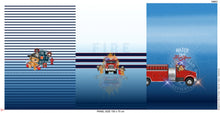 Ladda upp bild till gallerivisning, Jersey 3er Panel DIGITAL Stenzo Feuerwehr Teddys Stoff für Kinder 0.75mx1.50m Art 3360
