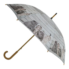 Lade das Bild in den Galerie-Viewer, Mars &amp; More Stock- Regenschirm Kätzchen Holz RS22

