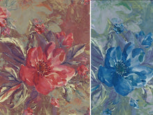 Lade das Bild in den Galerie-Viewer, EUR 19,90/m French Terry DIGITALDRUCK Painted Flowers in zwei Farben 0,50mx1,50m Art 3274
