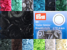 Load image into Gallery viewer, Prym 30 &quot;Color Snaps&quot;, 23 verschiedene Farben, Druckknöpfe  Set 12,4 mm  KW48
