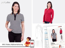 Load image into Gallery viewer, Schnittmuster Leslie Damen Poloshirt &amp; Kleid by pattydoo Art SM26
