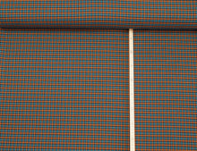 Load image into Gallery viewer, EUR 13,90/m Stoff Kariert Petrol Orange Blau Check Oxfort Glenncheck Stoff zum Nähen für Röcke Oberteile Kleider 0,50mx1,40m Art 2454
