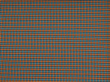 Cargar imagen en el visor de la galería, EUR 13,90/m Stoff Kariert Petrol Orange Blau Check Oxfort Glenncheck Stoff zum Nähen für Röcke Oberteile Kleider 0,50mx1,40m Art 2454
