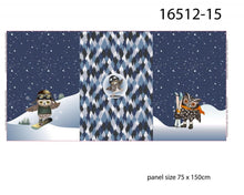 Load image into Gallery viewer, Panel Eule Snowboard, mit 3 Motiven  0,75mx1,50m Art 2877
