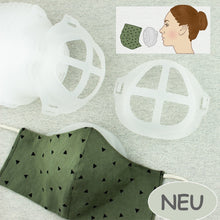 Load image into Gallery viewer, Abstandhalter Mundmaske 3D Wiederverwendbar besserer Kompfort beim Tragen von Mund-Nasenmasken Behilfsmasken Maskeneinsatz Gummi nähen MA01
