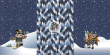 Lade das Bild in den Galerie-Viewer, Panel Eule Snowboard, mit 3 Motiven  0,75mx1,50m Art 2877
