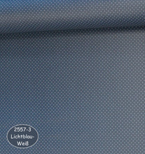 Load image into Gallery viewer, EUR 17,90/m Beschichtete Baumwolle  Punkte Dots Wachstuch Pünktchen nähen Tischdecken Windeltasche Regenbekleidung 0,50mx1,40m Art 2557
