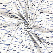 Carregar imagem no visualizador da galeria, EUR 16,90/m Jersey Wale, Delfine maritim  DIGITALDRUCK 0,50mx1,50m Art 3128
