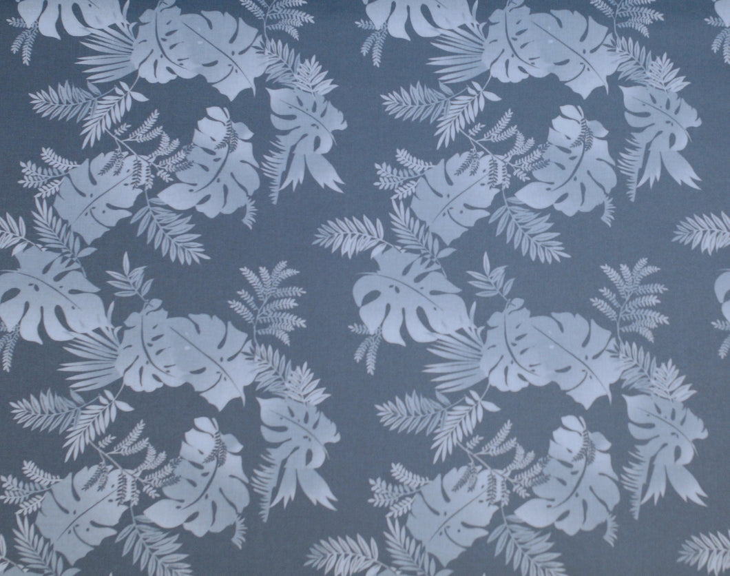 EUR 16,90/m Beschichtete Baumwolle  Blätter Palmenblätter Lichtblau Weiß nähen Tischdecken Windeltasche Regenbekleidung 0,50mx1,40m Art 2556